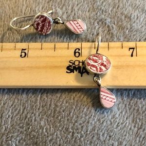 jl925 jessica lee designs sterling silver and vintage porcelain earrings